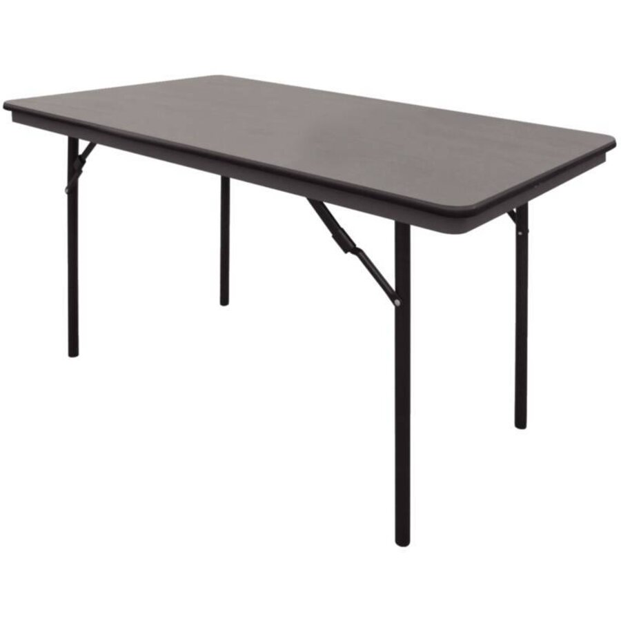 Rechthoekige Inklapbare tafel Zwart | 122 cm