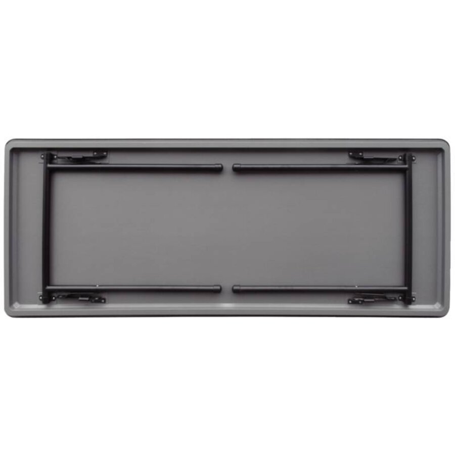 Inklapbare tafel zwart - 183cm