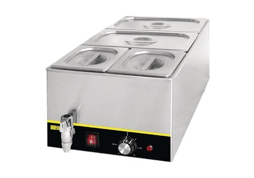  Buffalo Bain Marie + aftapkraan incl. GN bakken 