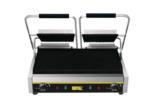  Buffalo Contact Grill Dubbel Gegroefd - 2900W 
