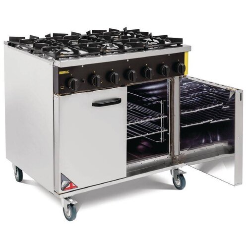  Buffalo Propaangasfornuis met Oven op Wieltjes | 6 Branders 
