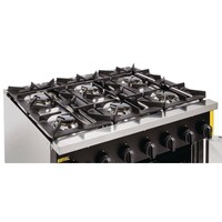 Propaangasfornuis met Oven op Wieltjes | 6 Branders