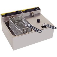 Compact friteuse 5 + 5 Liter | 2x2800Watt