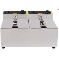 Compact friteuse 5 + 5 Liter | 2x2800Watt