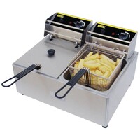 Elektrische Tafelfriteuse 5 + 5 Liter