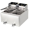 Buffalo Dubbele friteuse met tijdklok - 8 + 8 Liter - 2900W