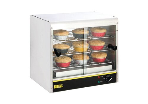  Buffalo Gebaksvitrine RVS | 30-90 graden 