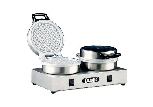  Dualit Professionele Dubbele Wafelijzer (ronde wafels) 