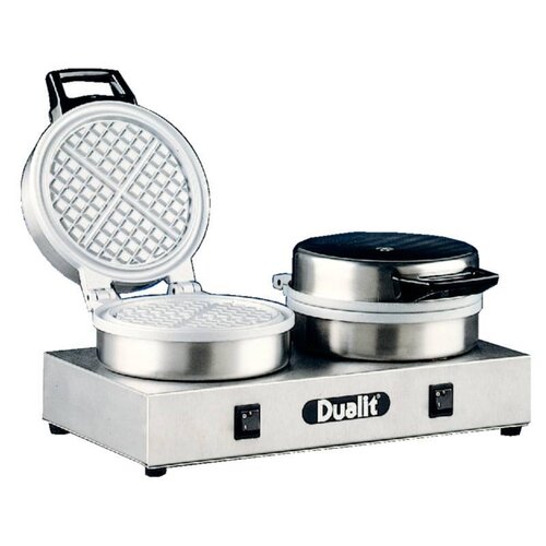 Dualit Professionele Dubbele Wafelijzer (ronde wafels) 