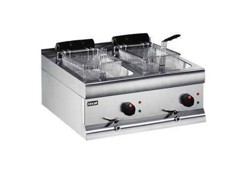  Lincat Silverlink 600 Dubbele friteuse met aftap - 2 x 9 Liter 