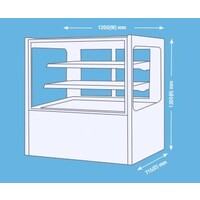 Gekoelde supervitrine | 400 Liter