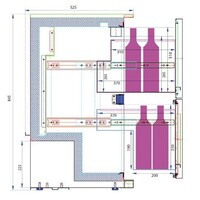 Onderbouw koelkast met 2 laden