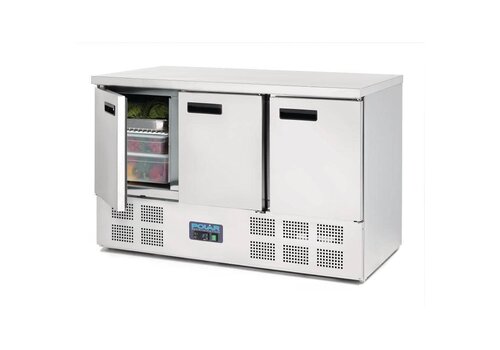  Polar Gekoelde werkbank RVS | 88 x 137 x 70 cm 
