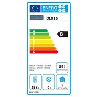 Polar Roestvrijstalen werkbank 3 deurs koeling met spatrand