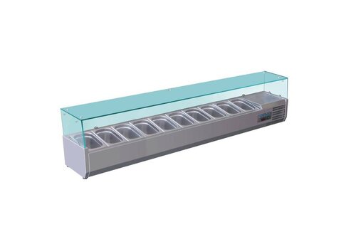  Polar Opzetkoelvitrine | 10 x GN 1/4 