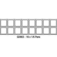 Polar 2-deurs gekoelde saladette | 527ltr