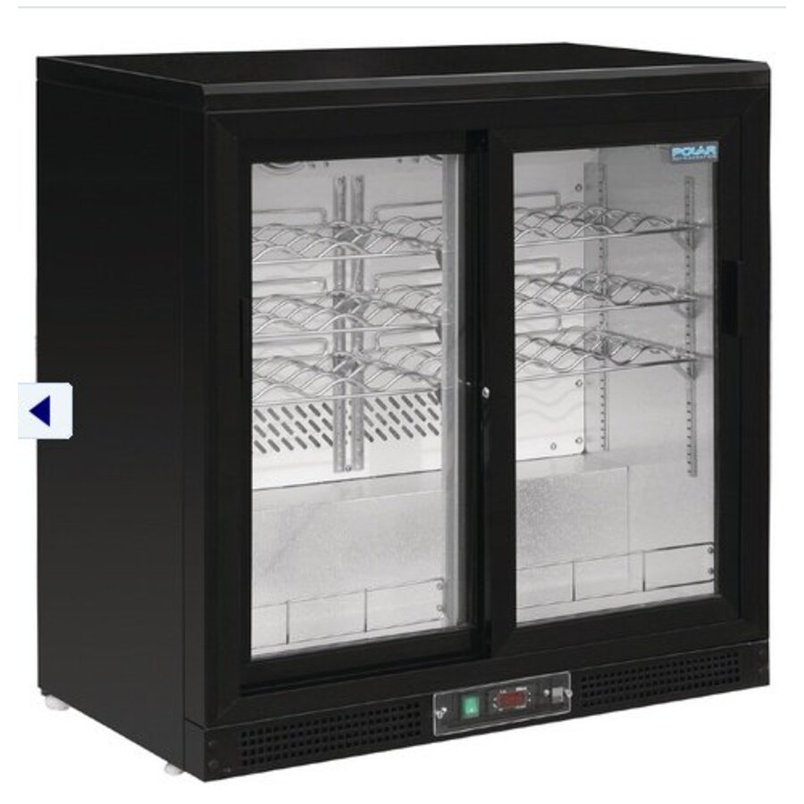 Wijn Koeler dubbele schuifdeuren | 56 flessen