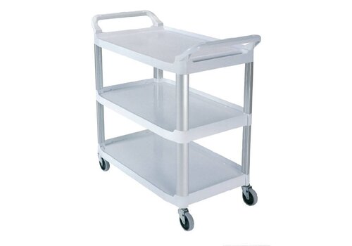  Rubbermaid Witte Serveerwagen Kunststof STAFFELKORTING!! 96(h)x103x54cm 