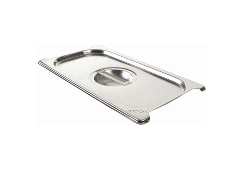  Vogue RVS deksel voor GN 1/3 met handvatten 
