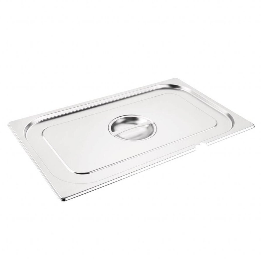 RVS deksel GN 1/1 met lepeluitsparing