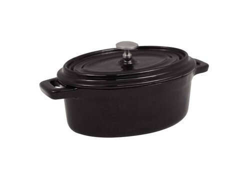  Vogue Gietijzeren Mini Braadpan Ovaal | 9,4x15,5cm 