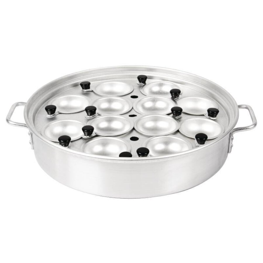 Aluminium ei-pocheer pan