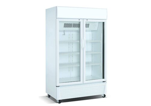  Combisteel Koelkast met wielen en glazen deur - 590 Liter 