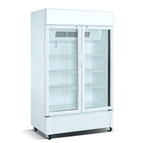  Combisteel Koelkast met wielen en glazen deur - 590 Liter 