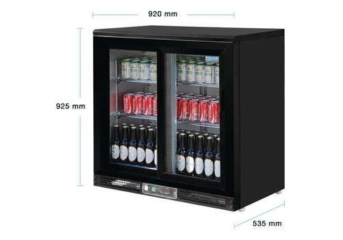  Polar Bardisplay Dubbele Schuifdeuren | 223 liter 
