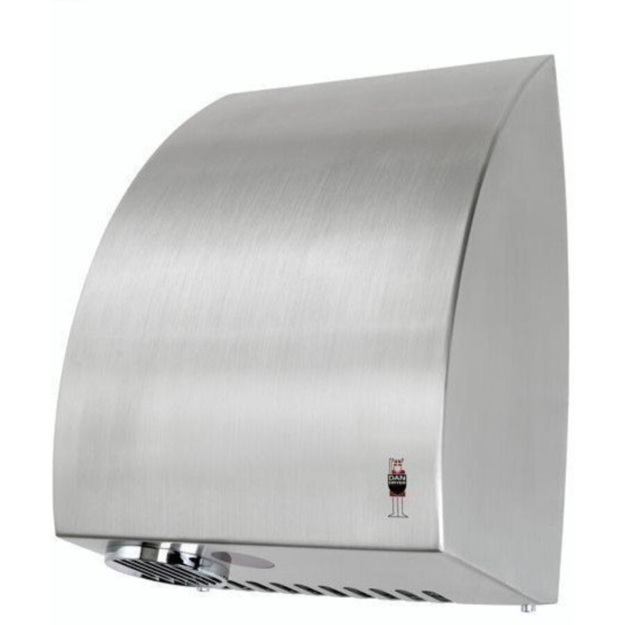 Hand droger deluxe - Geborsteld Staal