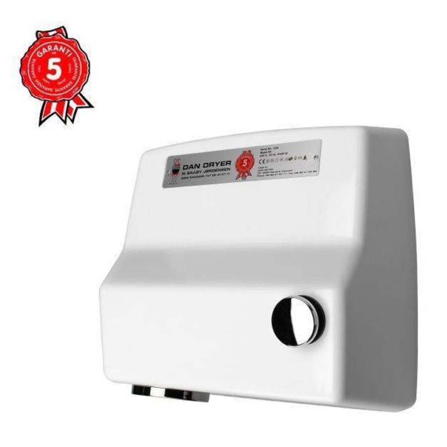 Handdroger met knop - Klassiek - bekend van de luchthaven