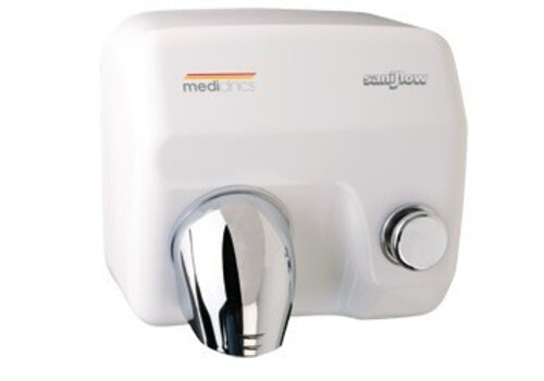  Mediclinics Handendroger met drukknop wit Saniflow E05 - 2250W 