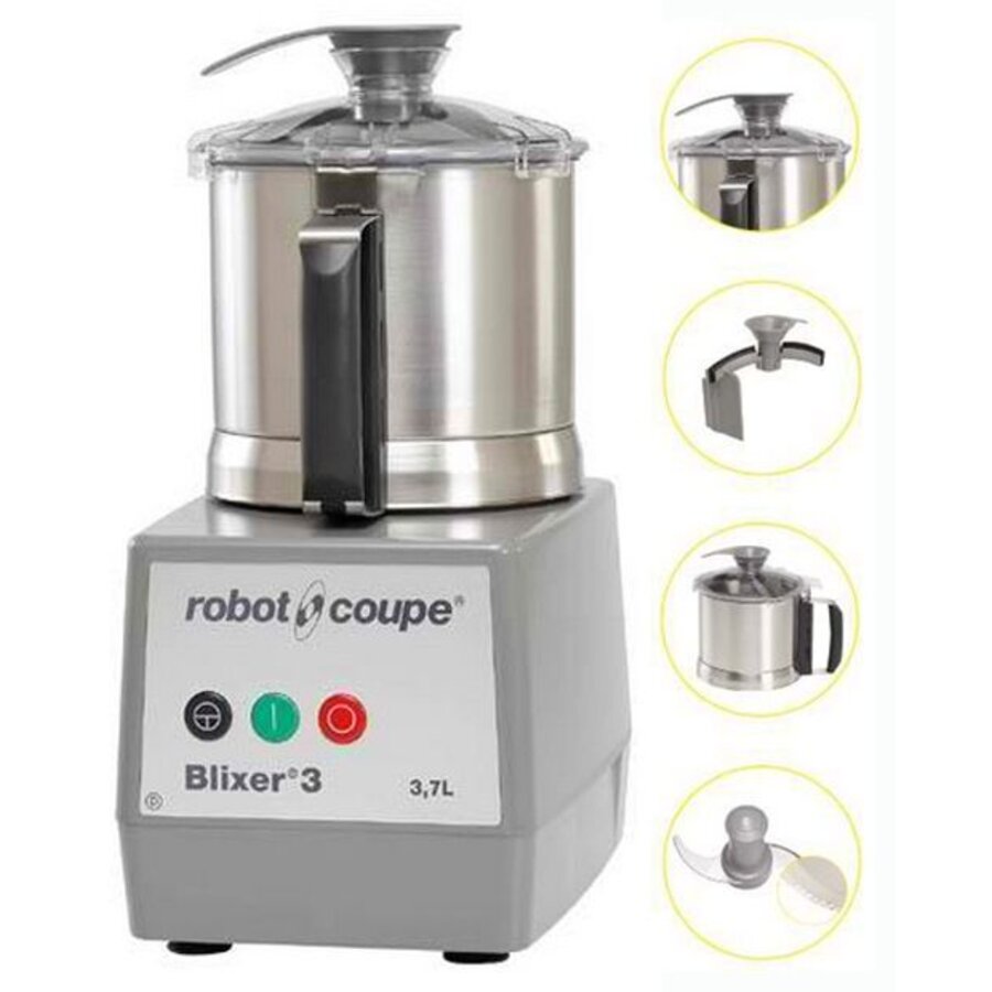 Blixer 3 professionele blixer | 3,7 Liter | 750W