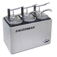Sauzenbar met 1 RVS dispenser