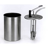Professionele RVS sausdispenser groot - 3 Liter
