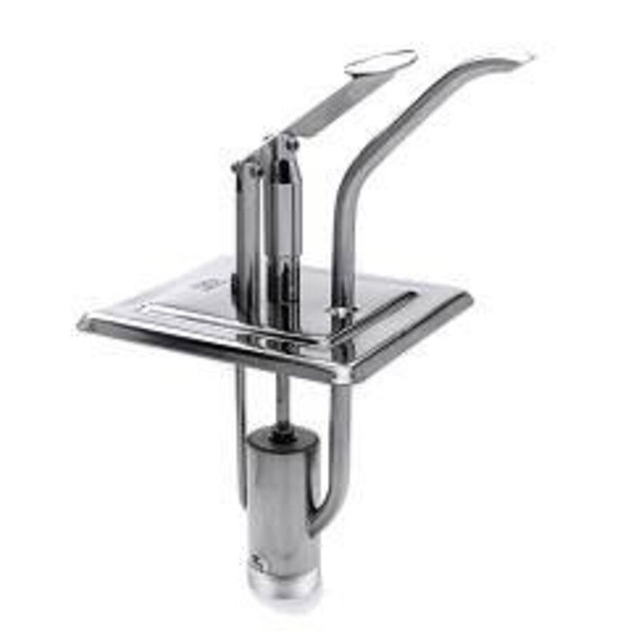 Sausdispenser met pomp en deksel 1/6 GN