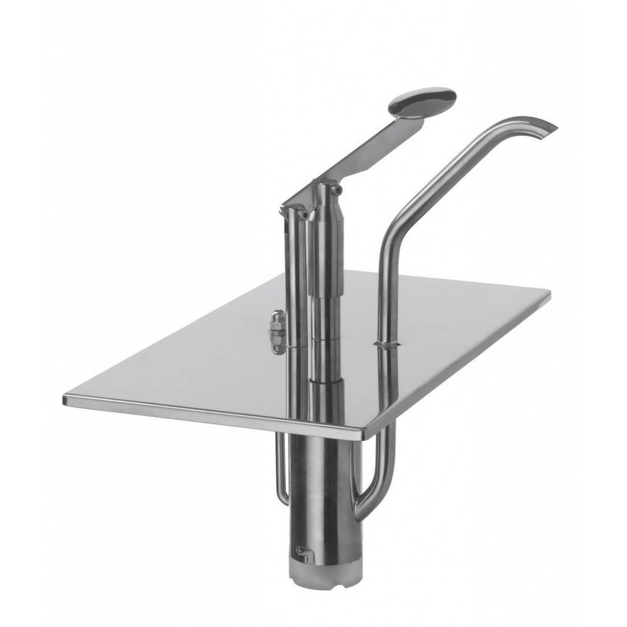 RVS sausdispenser met deksel 1/3 GN