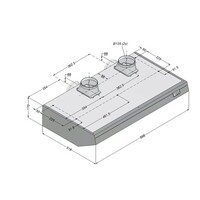 Afzuiginstallatie RVS met Verlichting | 90x52x17cm