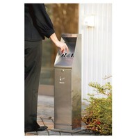 Staande asbak stalen behuizing (h) 87cm
