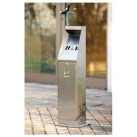 Staande asbak stalen behuizing (h) 87cm