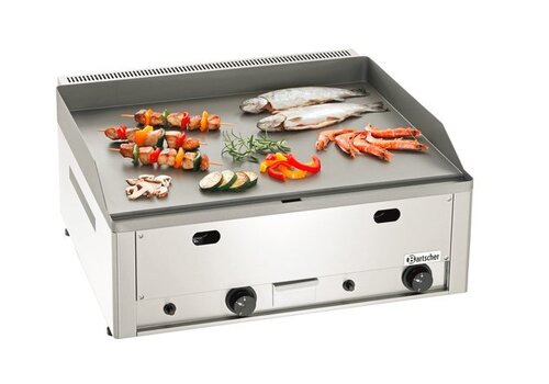  Bartscher Gladde Gas Grillplaat Gietijzer | 66x60cm 