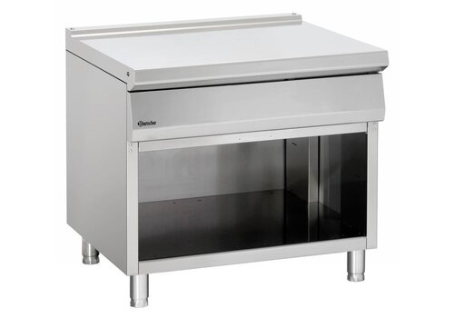  Bartscher Neutraal RVS element open onderbouw | 90x90x85cm 