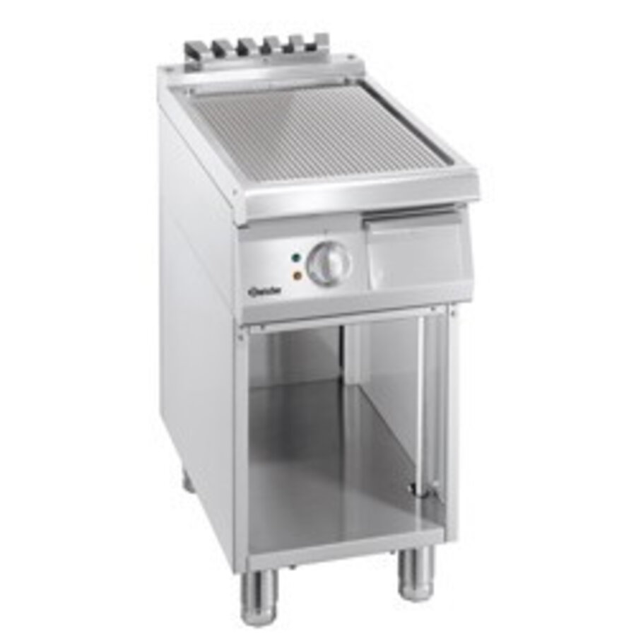 Horeca Grillplaat Geribbeld | 40x70x85cm