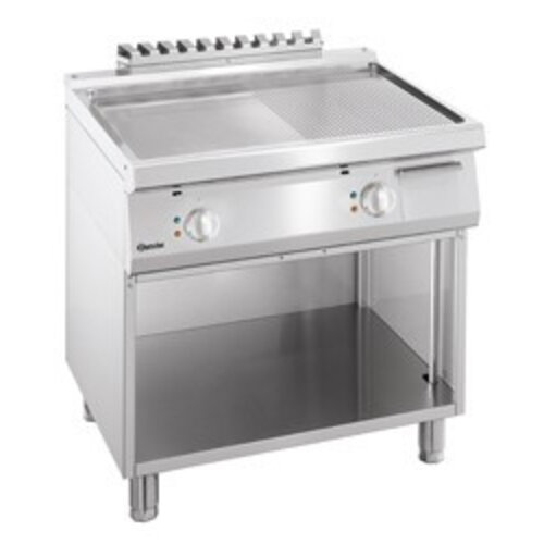  Bartscher Horeca Bakplaat Glad en Geribbeld | 80x70x85cm 