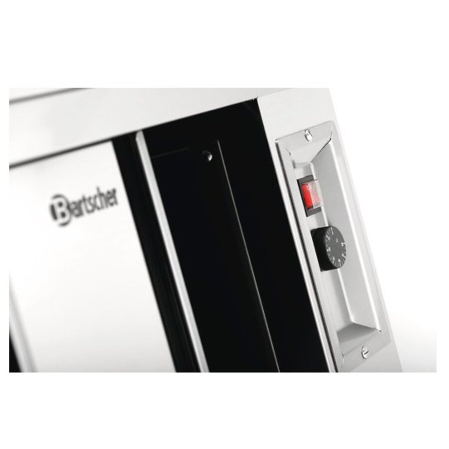 Warmkast met schuifdeuren en tussenschap, B 1000 mm