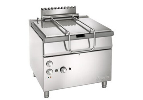  Bartscher Kantelbare braadpan op gas met elektrisch bediend kantelwiel 