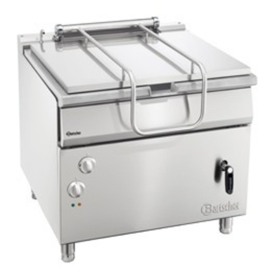 Elektrische kantelbare braadpan hand bediend kantelwiel