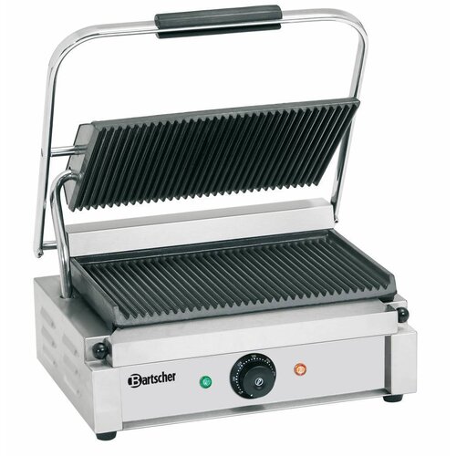  Bartscher Electrische Contact Grill | Geribbelde Grillplaten 