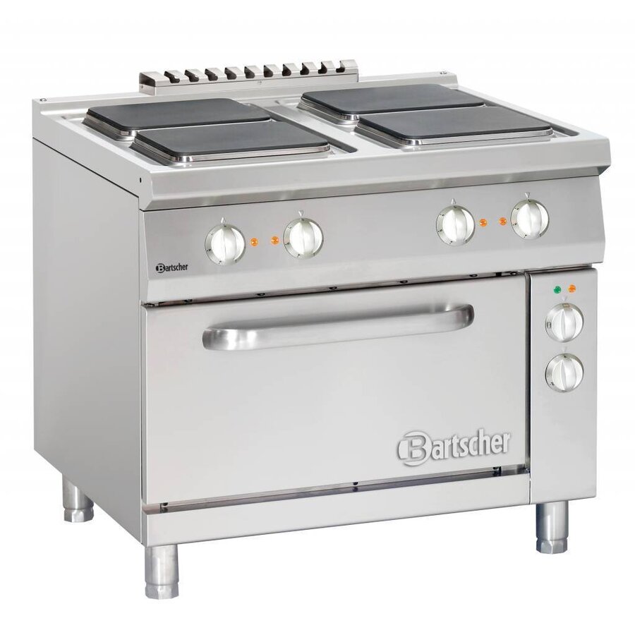 4 elektrische kookplaten met elektrische oven