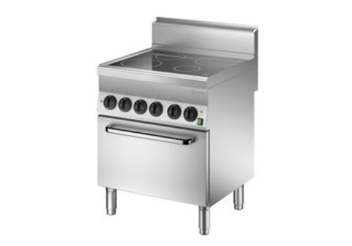  Bartscher Keramisch fornuis met elektrische oven | 4 kookzones 